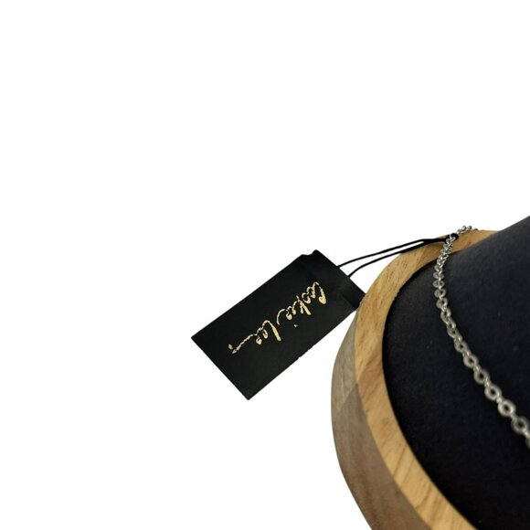 Vintage Cookie Lee Genuine Crystal Anklet‎ LOVE Clear Awareness Ribbon NEW - Picture 8 of 11